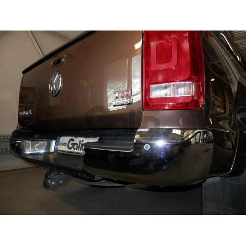 V076A GALIA Полностью оцинкованный фаркоп на Volkswagen Amarok 2010-2022. Тип шара: A. Установка без снятия и выреза бампера. Нагрузки: 3500/130 кг, масса фаркопа 5,02 кг