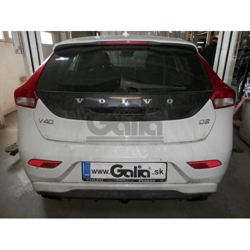 V080A GALIA Полностью оцинкованный фаркоп на Volvo V40 2012-2019. Тип шара: A. Без выреза бампера. Нагрузки: 1700/75 кг, масса фаркопа 13,02 кг