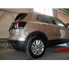 V088A GALIA Полностью оцинкованный фаркоп на Volkswagen T-Cross 2018-2024. Подрозетник убирается за бампер. Тип шара: A. Невидимый вырез бампера. Нагрузки: 1400/70 кг, масса фаркопа 14,72 кг