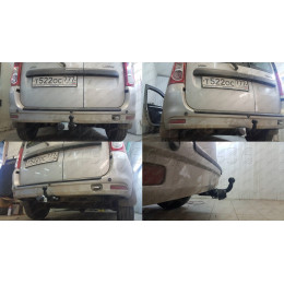 T-VAZ-19A TAVIALS ТСУ со съемным шаром для Лада Ларгус (Lada Largus) 2012-2022, в т.ч. Largus Cross без снятия и выреза бампера. Нагрузки: 900/50 кг, масса фаркопа 17,6 кг (б