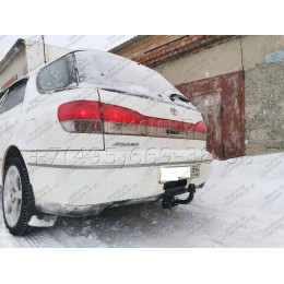 H.T73.A HALTY Фаркоп на Toyota Vista Ardeo универсал 1998-2003. Требуется подрезка бампера. Тип шара: A. Нагрузки: 750/75 кг, масса фаркопа 15,4 кг