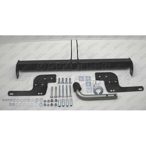 R101As АвтоСтандарт Фаркоп с оцинкованным шаром на Renault Duster 2012-2015, 2015-2021, 2021-2022, Nissan Terrano 2014-2022. Требуется подрезка бампера. Тип шара: A. Нагрузки: 1250/75 кг, масса фаркопа 13,7 кг (без электрики в комплекте)