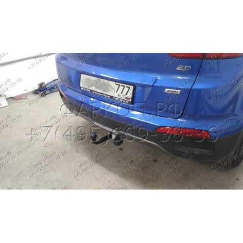 HY 29 AVTOS Фаркоп на Hyundai Creta 2016-2021 без выреза в бампере. Тип шара: A. Нагрузки: 1300/75 кг, масса фаркопа 16,5 кг (без электрики в комплекте)
