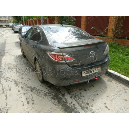 4528-A ORIS Фаркоп на Mazda 6 хетчбек/седан 2008-2013. Необходима подрезка бампера. Тип шара: A. Нагрузки: 1500/70 кг, масса фаркопа 19,4 кг (без электрики в комп