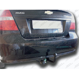 C207-A Лидер-плюс ТСУ для Chevrolet Aveo седан 2006-2012, Ravon Nexia 2015-2020 без выреза бампера. Нагрузки: 1200/75 кг, масса фаркопа 20,08 кг, требуется 2 сверления (без 
