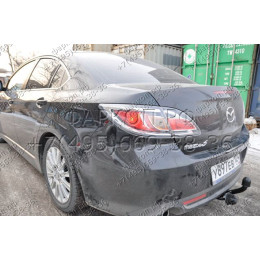 4528-A ORIS Фаркоп на Mazda 6 хетчбек/седан 2008-2013. Необходима подрезка бампера. Тип шара: A. Нагрузки: 1500/70 кг, масса фаркопа 19,4 кг (без электрики в комп