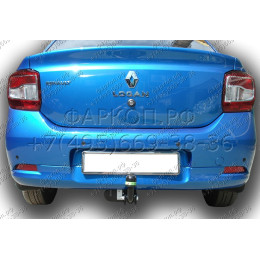 R114-A Лидер-плюс ТСУ для Renault Logan I седан 2005-2014, Logan II седан 2014-2022 (без выреза бампера), Renault Sandero 2014-2022, Renault Sandero Stepway 2014-2022 (требуется вырез в бампер