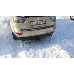 4165-E ORIS Фаркоп на Mitsubishi Outlander XL7 2007-2012, Peugeot 4007 2007-2012, Citroen C-Crosser 2007-2012 без выреза в бампере. Тип шара: E. Нагрузки: 1500/50 кг, масса фаркопа 25,15 кг (без 