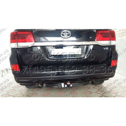 3017-F ORIS Фаркоп на Toyota Land Cruiser 200 2007-2021, включая Executive, Excalibur, TRD, Lexus LX570 2007-2021. Без выреза в бампере. Тип шара: F. Нагрузки: 2500/120 кг, масса фаркопа 22,8 кг (без электрики в комплекте)