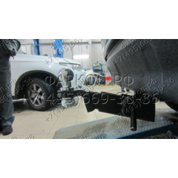 4165-E ORIS Фаркоп на Mitsubishi Outlander XL7 2007-2012, Peugeot 4007 2007-2012, Citroen C-Crosser 2007-2012 без выреза в бампере. Тип шара: E. Нагрузки: 1500/50 кг, масса фаркопа 25,15 кг (без 