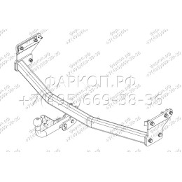 KI 16 AVTOS Фаркоп на Hyundai Tucson 2004-2009, Kia Sportage 2004-2010. Необходима подрезка бампера. Тип шара: A. Нагрузки: 2000/100 кг, масса фаркопа 24 кг (без электрики в ко