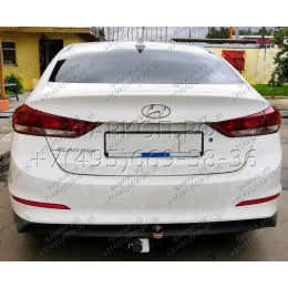HY 34 AVTOS Фаркоп на Hyundai Elantra 2016-2019. Необходима подрезка бампера. Тип шара: A. Нагрузки: 1500/100 кг, масса фаркопа 16,5 кг (без электрики в комплекте)