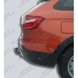 T-VAZ-44A TAVIALS ТСУ со съемным шаром для Lada Vesta Cross универсал 2017-2022. Требуется подрезка бампера. Нагрузки: 1100/75 кг, масса фаркопа 14,1 кг (без электрик