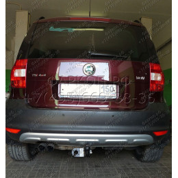 SK 07 AVTOS Фаркоп на Skoda Yeti 2009-2018. Необходима подрезка бампера. Тип шара: A. Нагрузки: 1500/75 кг, масса фаркопа 13,5 кг (без электрики в комплекте)