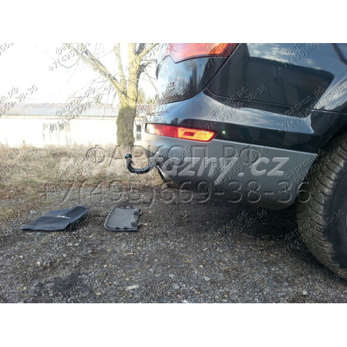 A-093 STEINHOF Фаркоп на Volkswagen Touareg 2002-2010, 2010-2018, Porsche Cayenne 2002-2010, 2010-2017, Audi Q7 (вкл. S-line) 2006-2015. Требуется подрезка бампера. Тип шара: AV (вертикальное быстросъемное крепление шара на ключе). Нагрузки: 3500/140 кг, 