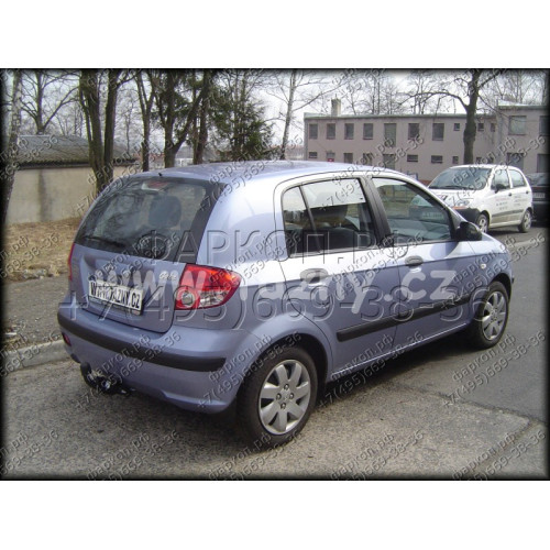 H-236 STEINHOF Фаркоп на Hyundai Getz 2002-10/2005. Требуется подрезка бампера. Тип шара: A. Нагрузки: 1100/44 кг, масса фаркопа 15,6 кг (без электрики в комплекте)