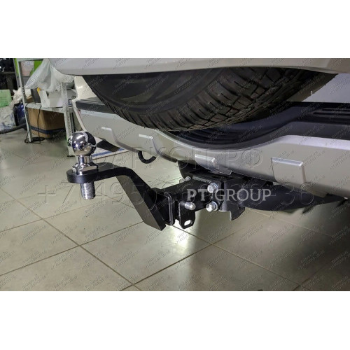 HVD-19-991122.00 PT GROUP Фаркоп на Haval H9 2015-2024 без подрезки бампера. Тип шара: E (легкосъемный шар под квадрат). Нагрузки: 3000/100 кг, масса фаркопа 5,4 кг (без электрики в комплекте)