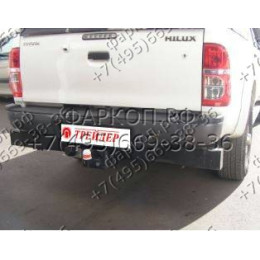 7860 Трейлер Фаркоп для Toyota Hilux 2006-2015 без снятия и подрезки бампера. Тип шара: F. Нагрузки: 1000/50 кг, масса фаркопа 9 кг (без электрики в комплекте)