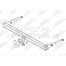 VW 23 AVTOS Фаркоп на Volkswagen Tiguan 2007-2016. Необходима подрезка бампера. Тип шара: A. Нагрузки: 1500/75 кг, масса фаркопа 18,5 кг (без электрики в комплекте)