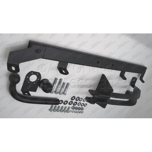 1223-ANP ORIS Фаркоп на Шниву (Chevrolet Niva 2123) 4x4 (штатные места) 2002/12-2020, Lada Niva 2020-2021, Lada Niva Travel 2021- без подрезки бампера. Тип шара: A. Нагрузки: 1500/75 кг, масса фаркопа 16,7 кг (без электрики в комплекте)