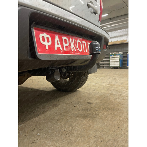 1223-ANP ORIS Фаркоп на Шниву (Chevrolet Niva 2123) 4x4 (штатные места) 2002/12-2020, Lada Niva 2020-2021, Lada Niva Travel 2021- без подрезки бампера. Тип шара: A. Нагрузки: 1500/75 кг, масса фаркопа 16,7 кг (без электрики в комплекте)