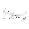 159353 TOWRUS Фаркоп на Nissan Pathfinder 2014-2021, Infiniti QX60 2014-2021, Infiniti JX35 2012-2014. Невидимая подрезка бампера. Тип шара: EA (E с антистуком). Нагрузки: 1800/100 кг, масса фаркопа 20,8 кг (без электрики в комплекте)