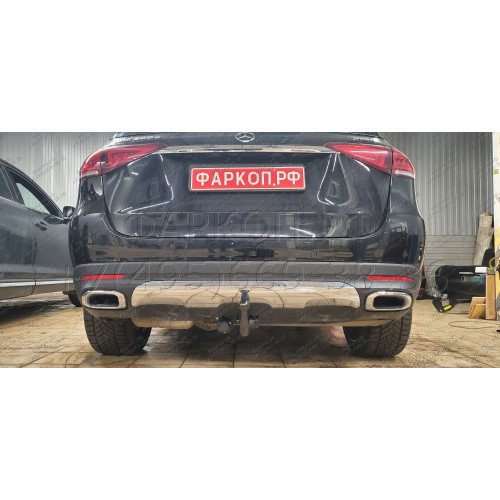 M-167 STEINHOF Фаркоп на Mercedes GLE-Class w167 2019-, Mercedes GLS-Class x167 2019-, Mercedes GLE-Class Coupe C167 2019-. Требуется подрезка бампера. Тип шара: AV (вертикальное быстросъемное крепление шара на ключе). Нагрузки: 3500/140 кг, масса фаркопа