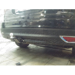 FA 0858-E Бизон Фаркоп на Acura MDX 2014-2021. Требуется подрезка бампера. Тип шара: E (легкосъемный шар под квадрат). Нагрузки: 3000/120 кг. Не комплектуется э