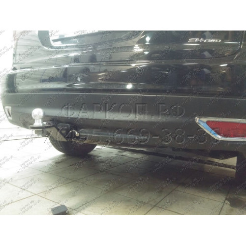 FA 0858-E Бизон Фаркоп на Acura MDX 2014-2021. Требуется подрезка бампера. Тип шара: E (легкосъемный шар под квадрат). Нагрузки: 3000/120 кг. Не комплектуется электрикой