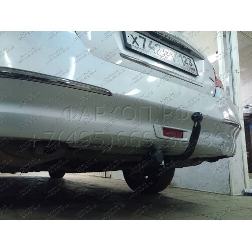 N117-A Лидер-плюс ТСУ для Nissan Teana J32 2008-2014 без выреза бампера. Нагрузки: 1100/75 кг, масса фаркопа 16,72 кг (без электрики в комплекте)