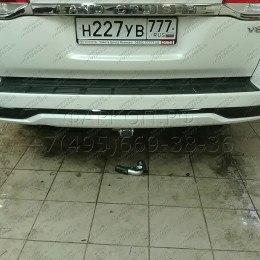 T070C GALIA Полностью оцинкованный фаркоп на Toyota Land Cruiser 200 2008-2021, Lexus LX 2008-2021. Тип шара: C (горизонтальный съемный). Невидимый вырез бампера. Нагрузк