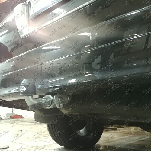 T070C GALIA Полностью оцинкованный фаркоп на Toyota Land Cruiser 200 2008-2021, Lexus LX 2008-2021. Тип шара: C (горизонтальный съемный). Невидимый вырез бампера. Нагрузки: 3500/140 кг, масса фаркопа 8,97 кг