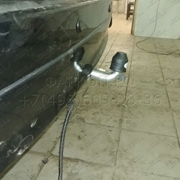 T070C GALIA Полностью оцинкованный фаркоп на Toyota Land Cruiser 200 2008-2021, Lexus LX 2008-2021. Тип шара: C (горизонтальный съемный). Невидимый вырез бампера. Нагрузк