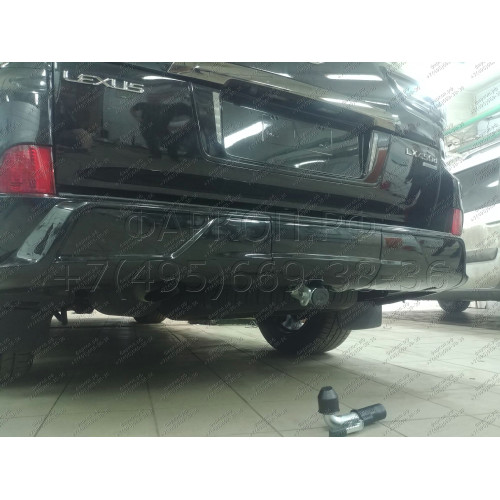 T070C GALIA Полностью оцинкованный фаркоп на Toyota Land Cruiser 200 2008-2021, Lexus LX 2008-2021. Тип шара: C (горизонтальный съемный). Невидимый вырез бампера. Нагрузки: 3500/140 кг, масса фаркопа 8,97 кг