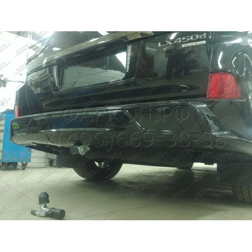 T070C GALIA Полностью оцинкованный фаркоп на Toyota Land Cruiser 200 2008-2021, Lexus LX 2008-2021. Тип шара: C (горизонтальный съемный). Невидимый вырез бампера. Нагрузки: 3500/140 кг, масса фаркопа 8,97 кг