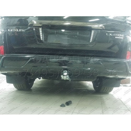 T070C GALIA Полностью оцинкованный фаркоп на Toyota Land Cruiser 200 2008-2021, Lexus LX 2008-2021. Тип шара: C (горизонтальный съемный). Невидимый вырез бампера. Нагрузки: 3500/140 кг, масса фаркопа 8,97 кг