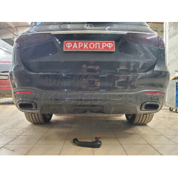 313662600001 WESTFALIA Фаркоп на Mercedes GLE-Class w167 2019-, Mercedes GLS-Class x167 2019-. Съемное вертикальное крепление шара (на ключе). Невидимый вырез в бампере. Нагрузки