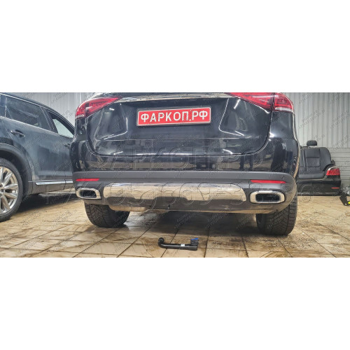 M-167 STEINHOF Фаркоп на Mercedes GLE-Class w167 2019-, Mercedes GLS-Class x167 2019-, Mercedes GLE-Class Coupe C167 2019-. Требуется подрезка бампера. Тип шара: AV (вертикальное быстросъемное крепление шара на ключе). Нагрузки: 3500/140 кг, масса фаркопа
