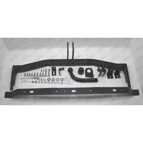 2150-A ORIS Фаркоп на Volkswagen Caddy, вкл. Maxi 2004-2020. Необходима подрезка бампера. Тип шара: A. Нагрузки: 1200/50 кг, масса фаркопа 18,6 кг (без электрики в комплекте)