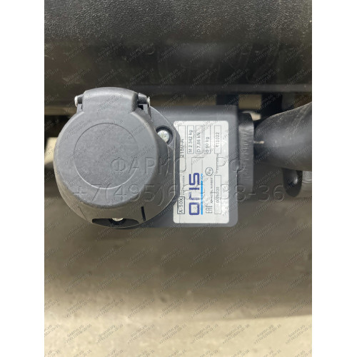 2150-A ORIS Фаркоп на Volkswagen Caddy, вкл. Maxi 2004-2020. Необходима подрезка бампера. Тип шара: A. Нагрузки: 1200/50 кг, масса фаркопа 18,6 кг (без электрики в комплекте)