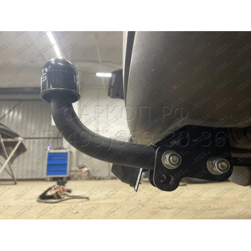 2150-A ORIS Фаркоп на Volkswagen Caddy, вкл. Maxi 2004-2020. Необходима подрезка бампера. Тип шара: A. Нагрузки: 1200/50 кг, масса фаркопа 18,6 кг (без электрики в комплекте)