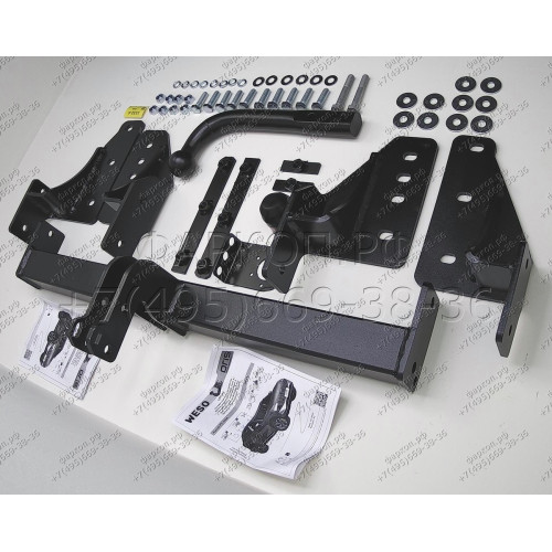 3332-A ORIS Фаркоп на Haval F7 2024-, Haval F7x 2025- без выреза в бампере. Тип шара: A. Нагрузки: 1500/75 кг, масса фаркопа 18,5 кг (без электрики в комплекте)