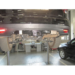 FA 0858-E Бизон Фаркоп на Acura MDX 2014-2021. Требуется подрезка бампера. Тип шара: E (легкосъемный шар под квадрат). Нагрузки: 3000/120 кг. Не комплектуется э