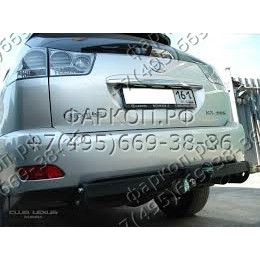 L101-F Лидер-плюс ТСУ для Lexus RX300/330/350/400 2003-2010, Toyota Highlander 2003-2010 без снятия и выреза бампера. Тип шара: F. Нагрузки: 2000/100 кг, масса фаркопа 21,76 кг (без 