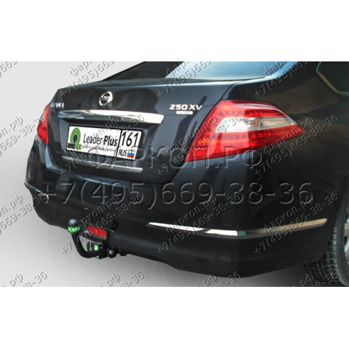 N117-A Лидер-плюс ТСУ для Nissan Teana J32 2008-2014 без выреза бампера. Нагрузки: 1100/75 кг, масса фаркопа 16,72 кг (без электрики в комплекте)