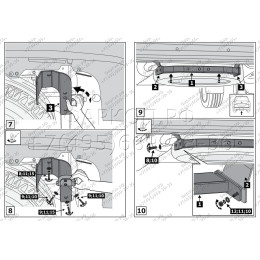 F.5713.004 BERG Фаркоп на Toyota Land Cruiser 200 (Executive, TRD) 2007-2021 без снятия и подрезки бампера. Тип шара: F. Нагрузки: 1500/75 кг, масса фаркопа 20 кг (без электрики 
