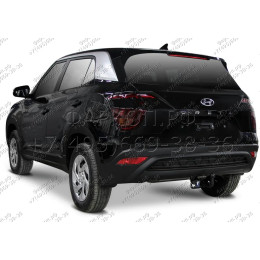 F.2312.002 BERG Фаркоп на Hyundai Creta 2016-2021, 2021-2022, Solaris HC 2024- без снятия и подрезки бампера. Тип шара: A. Нагрузки: 1300/75 кг, масса фаркопа 13,2 кг (без электрик