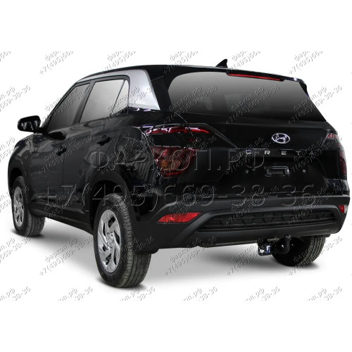 F.2312.002 BERG Фаркоп на Hyundai Creta 2016-2021, 2021-2022, Solaris HC 2024- без снятия и подрезки бампера. Тип шара: A. Нагрузки: 1300/75 кг, масса фаркопа 13,2 кг (без электрики в комплекте)