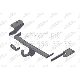 8121 Трейлер Фаркоп для Haval H6 2015-2020, Haval H6 Coupe 2016-2020, Great Wall Hover H6 4WD (CC 6460RM21) 2013-2017. Требуется подрезка бампера. Тип шара: A. Нагрузки: 1000/60 кг, масса фа