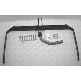 90705-A MOTODOR Фаркоп с оцинкованным шаром на Ford Focus III седан 2011-2018 без выреза в бампере. Тип шара: A. Нагрузки: 1200/75 кг, масса фаркопа 14,7 кг (без элект